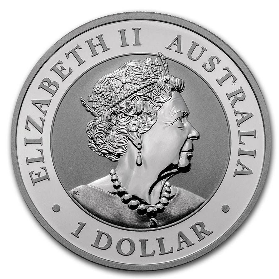 2020 1 oz 1 AUD Australian .9999 Silver Hand of Faith Nugget Coin BU (In Capsule) Limited Mintage