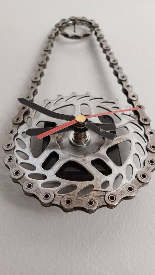 Chain and Sprocket Wall Clock