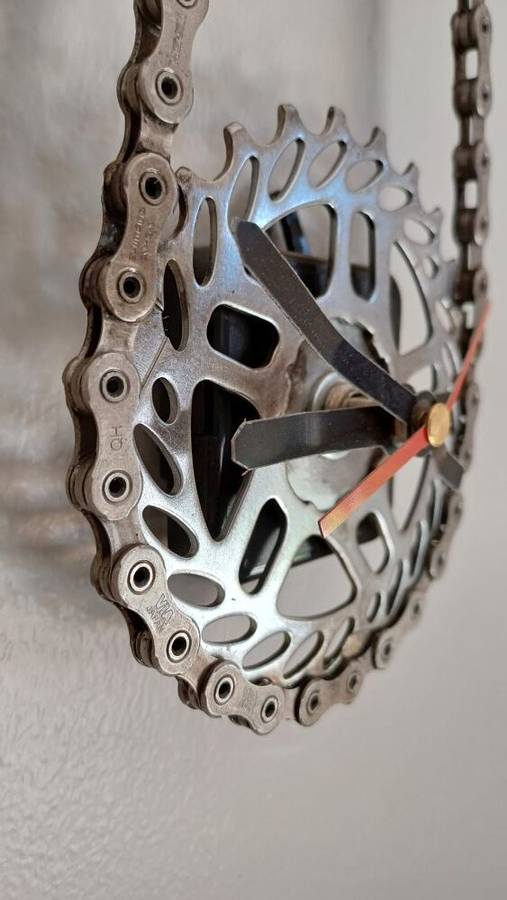 Chain and Sprocket Wall Clock