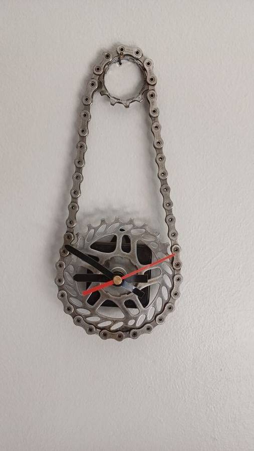 Chain and Sprocket Wall Clock