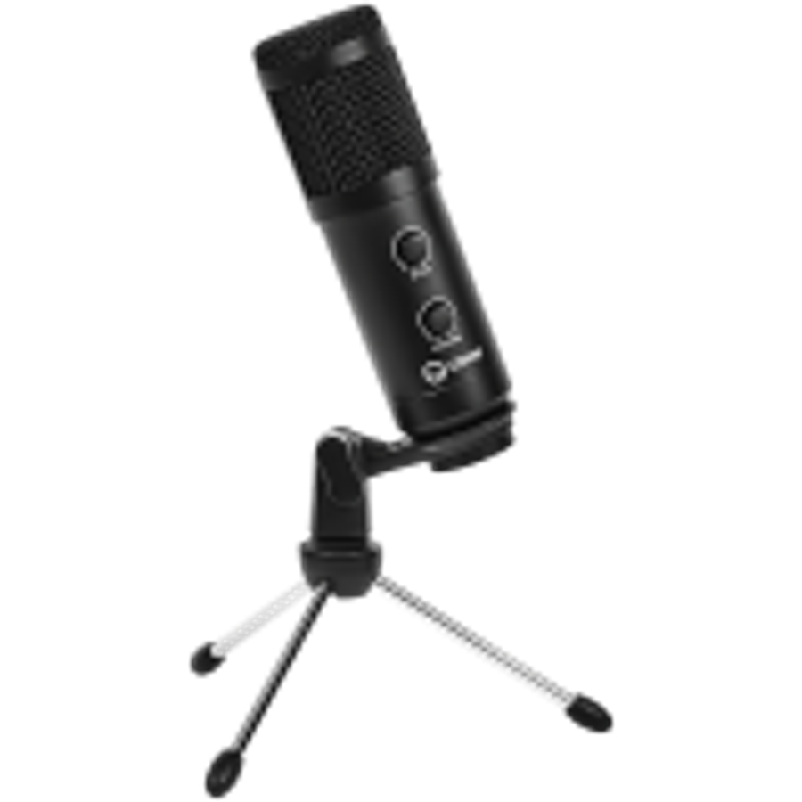 LORGAR Soner 313, Gaming Microphones, Black, USB condenser microphone with Volume Knob &amp; Echo...