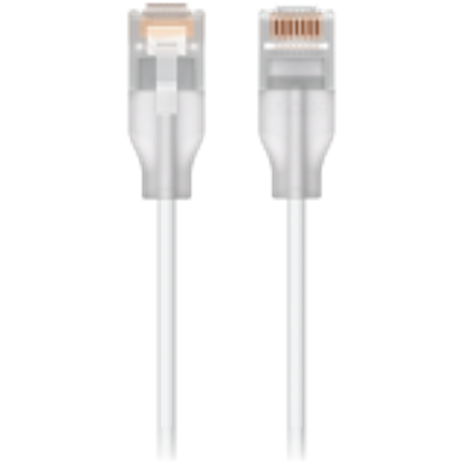 Ubiquiti UACC-Cable-Patch-EL-0.15M-W-24 Nano-thin patch cable with 2.5 GbE and PoE++ support desi...