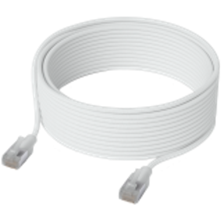 Ubiquiti UniFi UACC-Cable-Patch-EL-C6A-8M-W Premium Patch Cable Ultra-thin braided, designed and ...