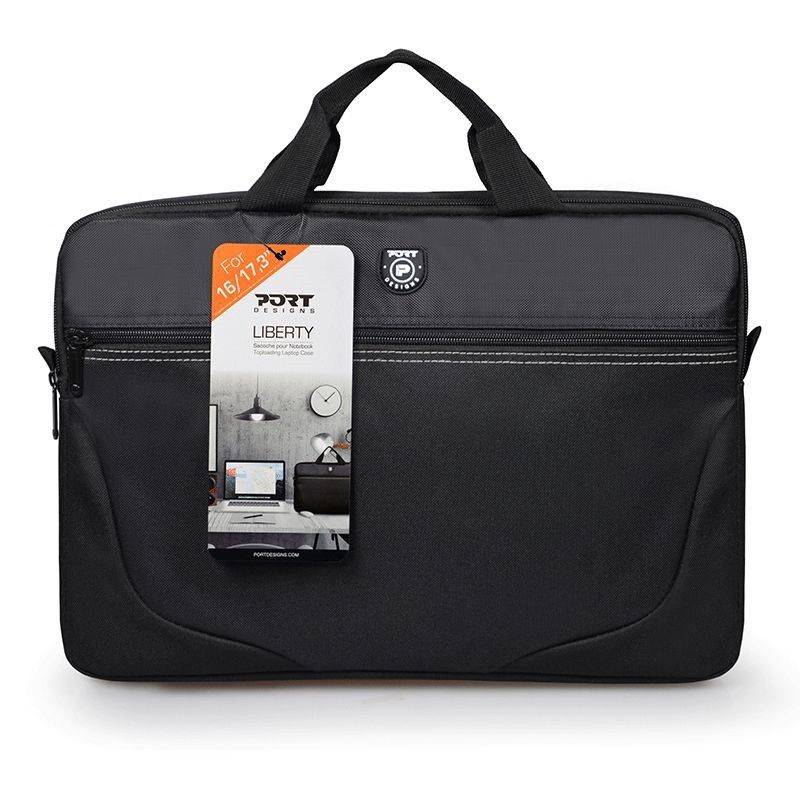 PORT Designs - Liberty III - Top Loading 17.3" Laptop Bag - Black