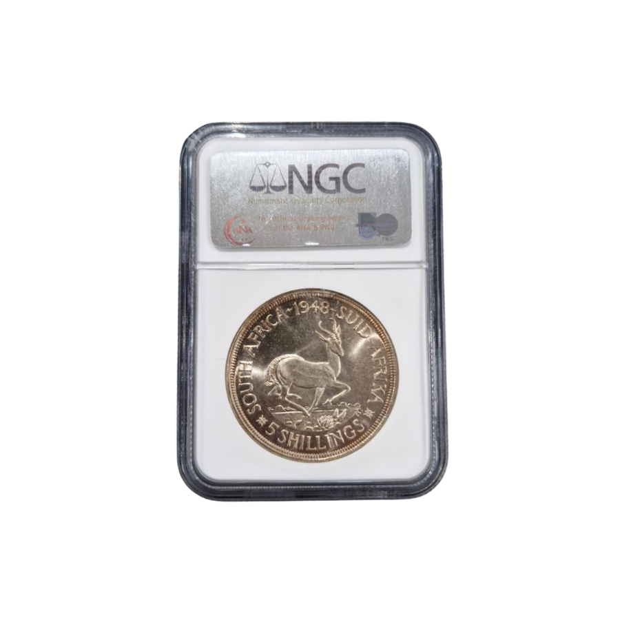 1948 South Africa 5 Shilling PF 67 NGC Graded