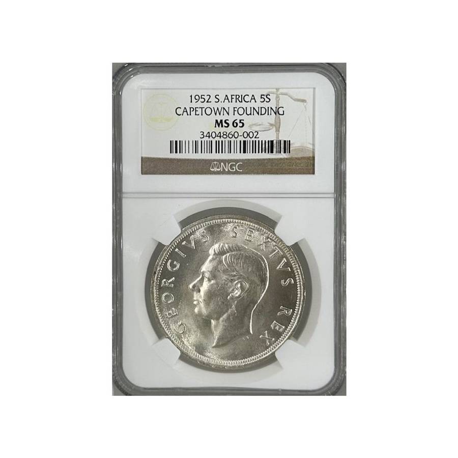 1952 South Africa 5 Shillings MS 65 NGC