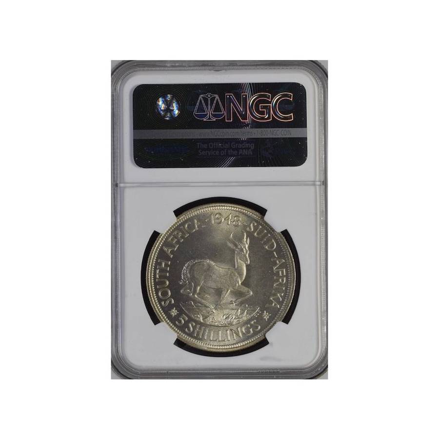 1948 South Africa 5 Shillings MS 66 NGC
