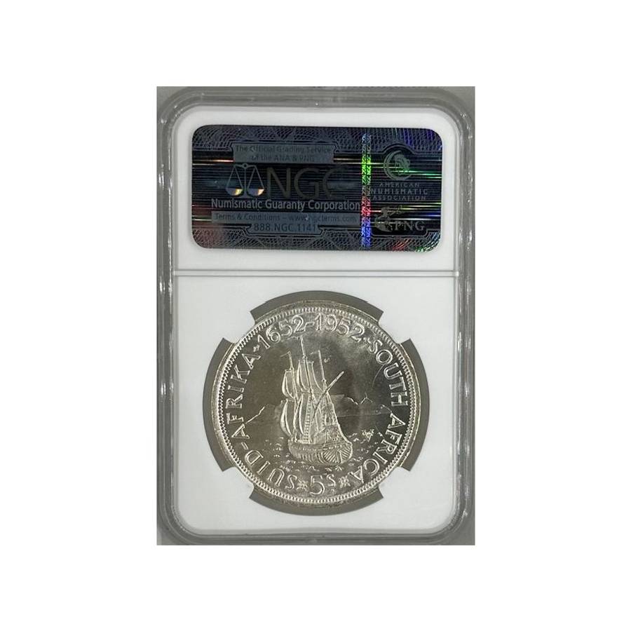 1952 South Africa 5 Shillings MS 65 NGC