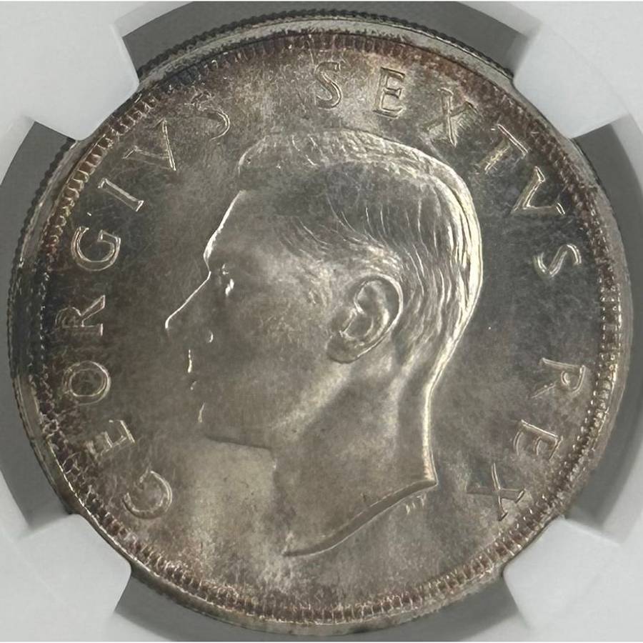 1948 South Africa 5 Shillings PL 67 NGC