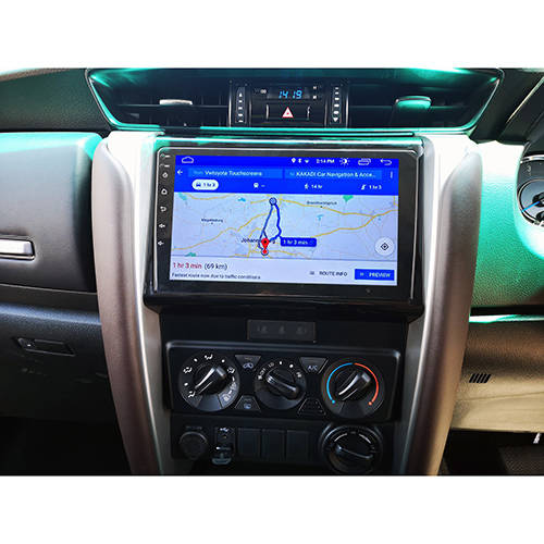 Android GPS Navigation Radio With Carplay for Toyota Fortuner 2016 to 2023