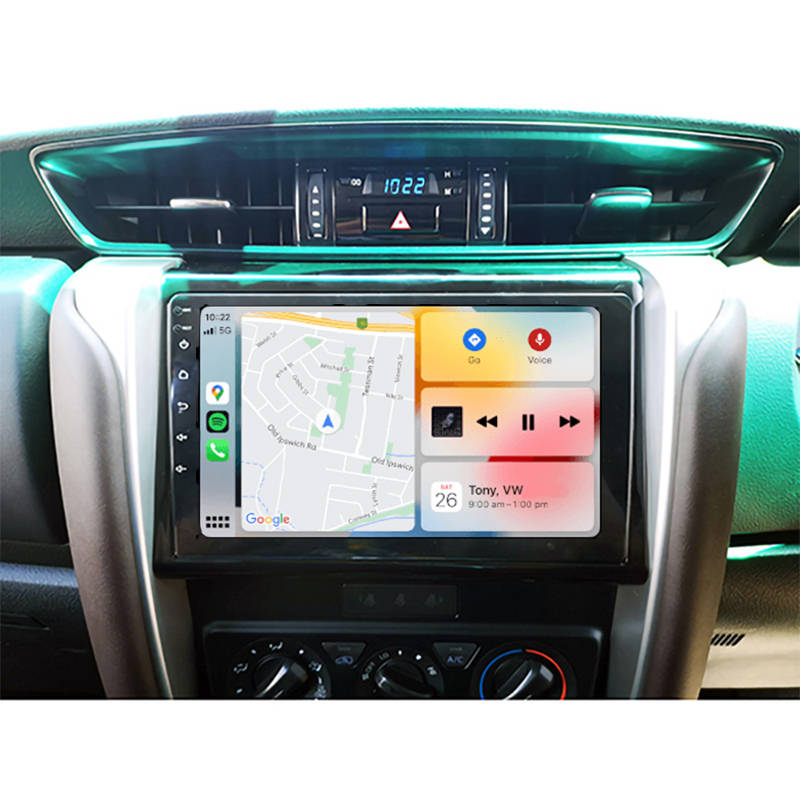 Android GPS Navigation Radio With Carplay for Toyota Fortuner 2016 to 2023