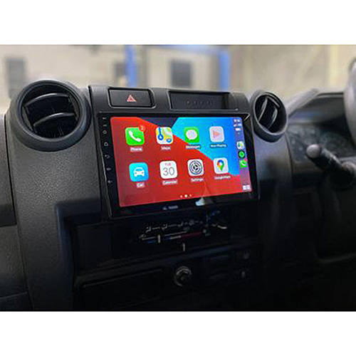 Toyota Land Cruiser 70 76 79 Series Peach Wood Android GPS Navigation Radio CarPlay Unit