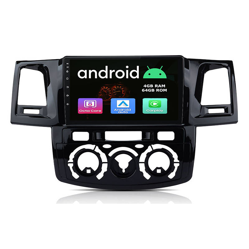 Manual Android GPS Navigation Radio with Carplay for Toyota Hilux 2006 to 2010