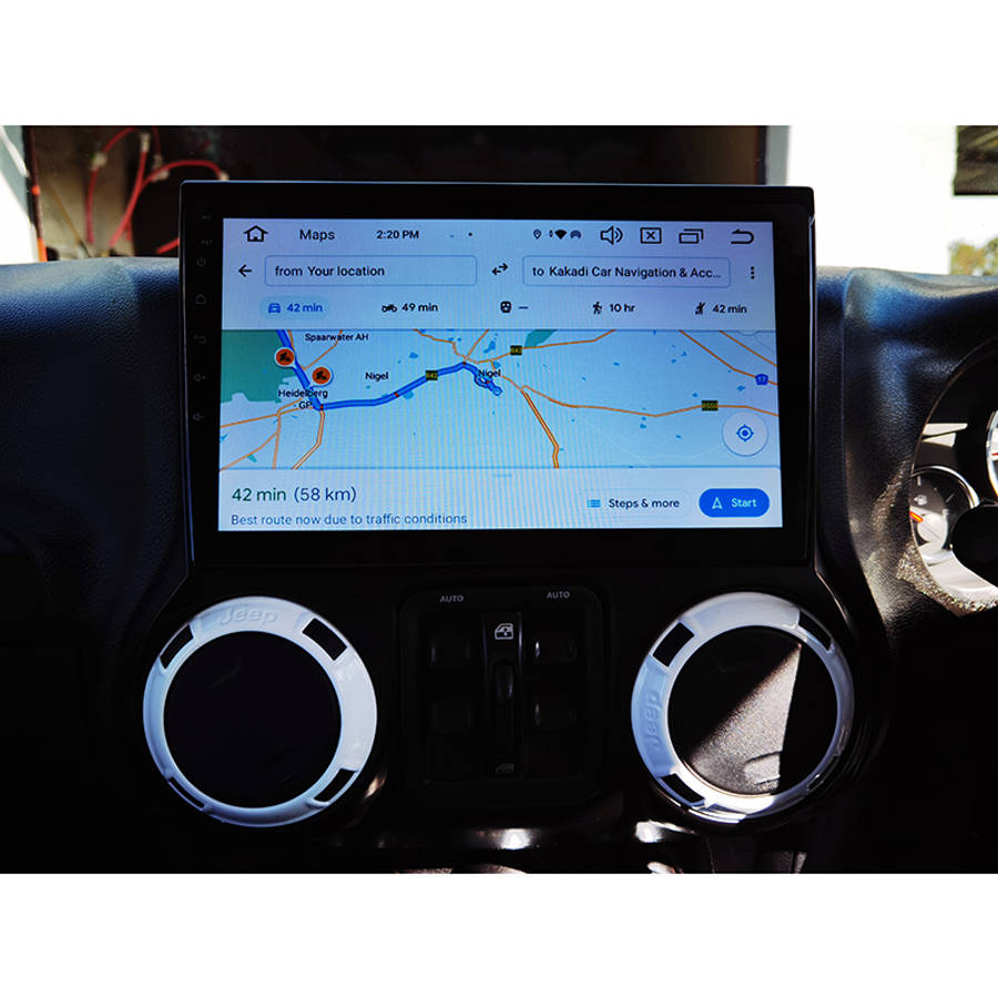 Jeep Wrangler 2011 - 2018 Android 2gb + 64gb Navigation Radio With Carplay