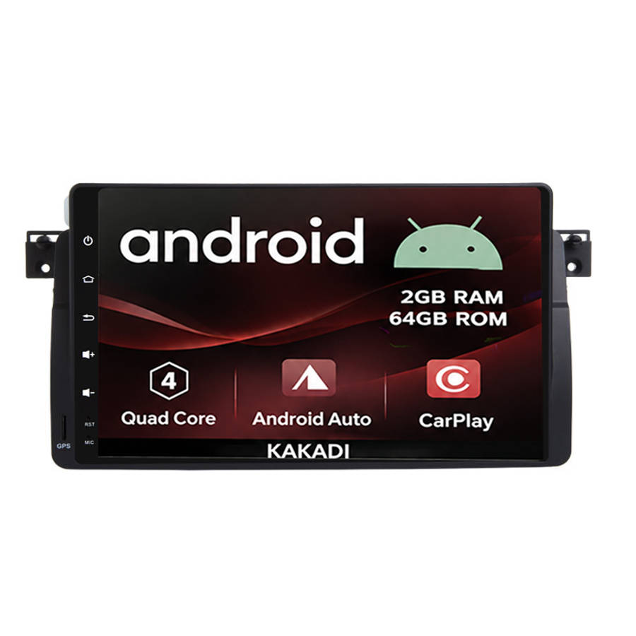 BMW 3 Series E46 1997 - 2006 Android 2gb + 64gb Navigation Radio With Carplay