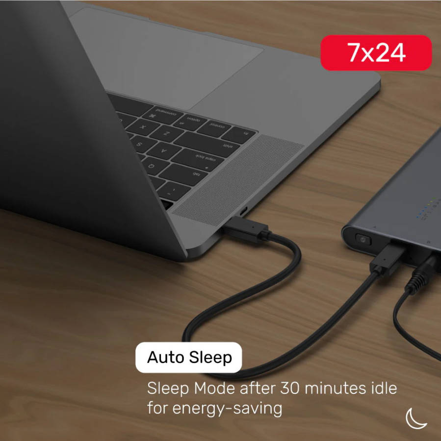 Unitek SolidForce USB-C to PCIe/NVMe M.2 SSD Dual Bay Enclosure With Office Clone