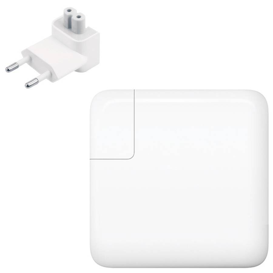 Apple - 61W USB Mag Safe Mac Book Charger - White