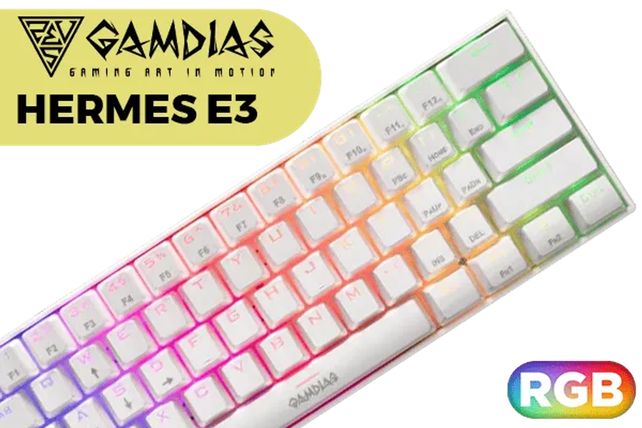Gamdias Hermes E3 RGB Mechanical Gaming Keyboard Black Only