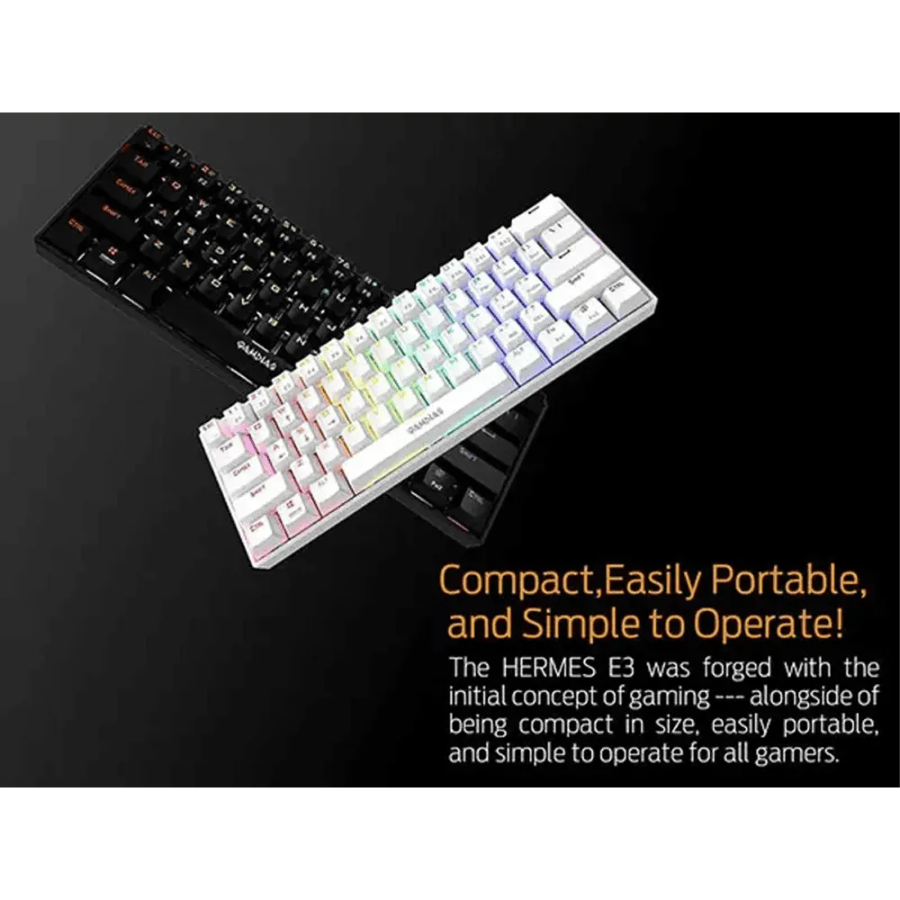 Gamdias Hermes E3 RGB Mechanical Gaming Keyboard Black Only