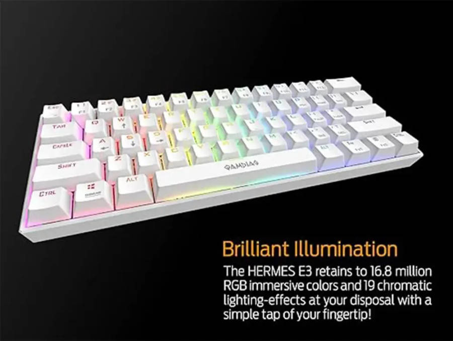 Gamdias Hermes E3 RGB Mechanical Gaming Keyboard Black Only