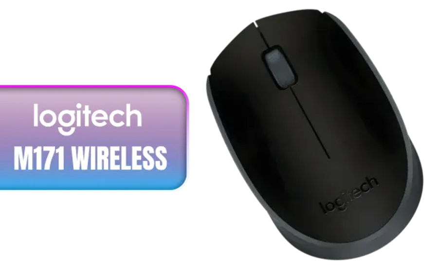 Logitech M171 Wireless Mouse - Black/ 3 Buttons