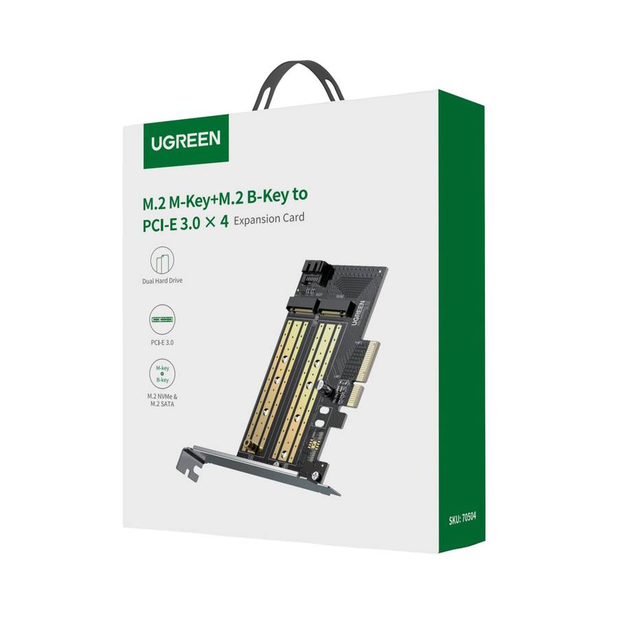 UGREEN CM302 M.2 M/B-Key to PCI-E 3.0 Expansion Card