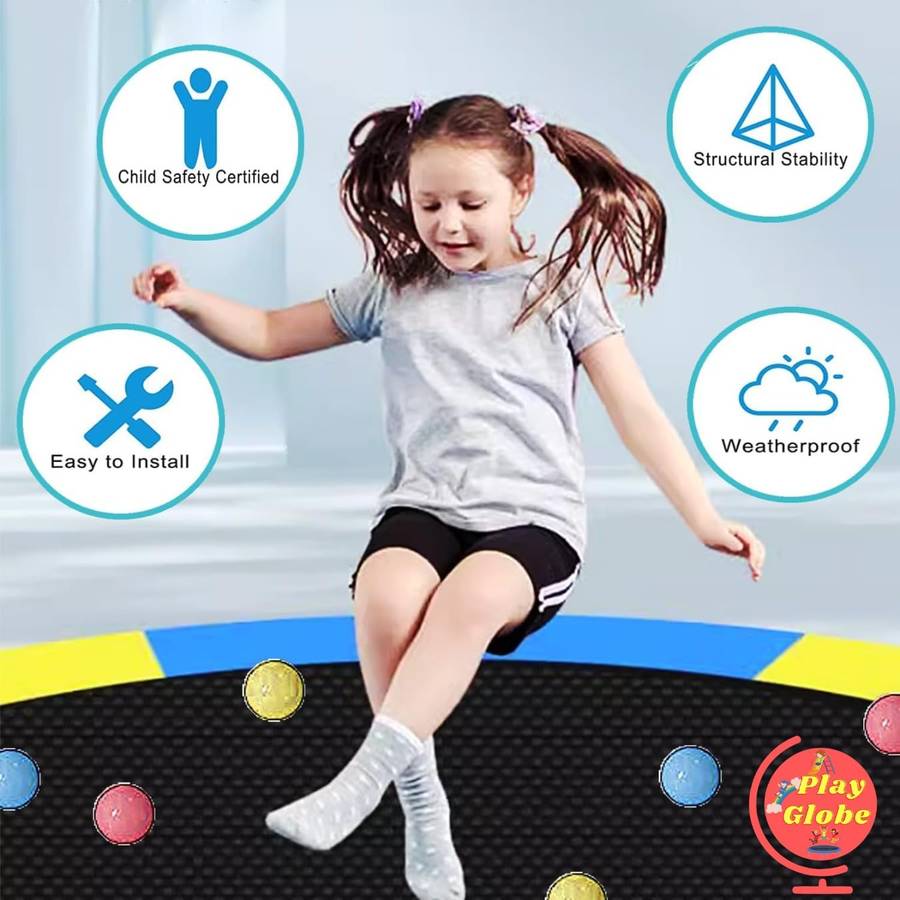 Heavy-Duty Trampoline for Kids with Safety Enclosure