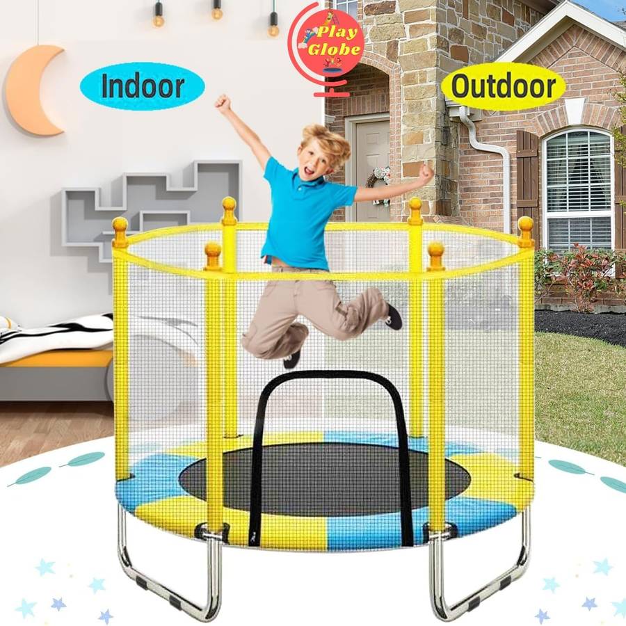 Heavy-Duty Trampoline for Kids with Safety Enclosure