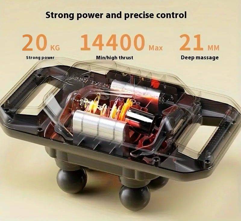 Four-Headed Muscles Massager Gun Rechargeable
