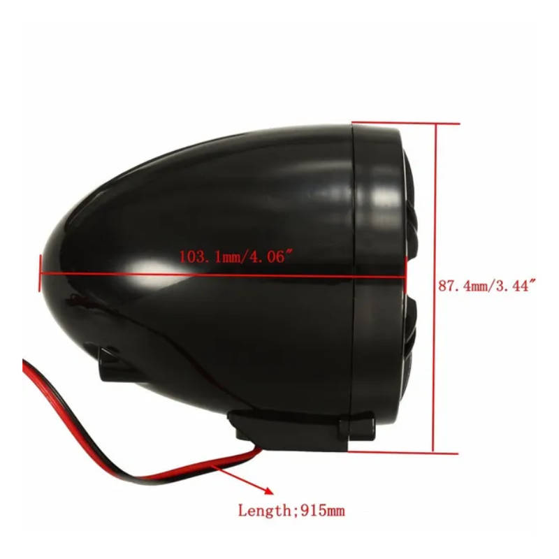 12V Audio Remote Control Motorcycle Sound System