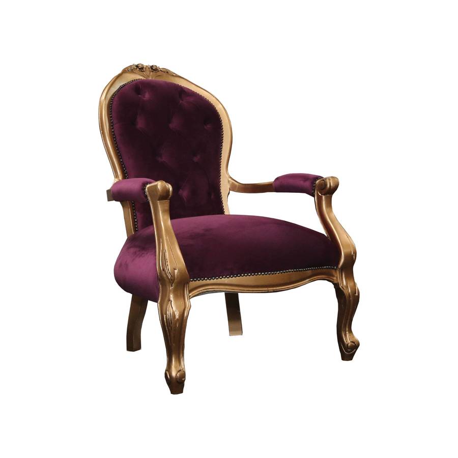 Purple Victorian Armchairs