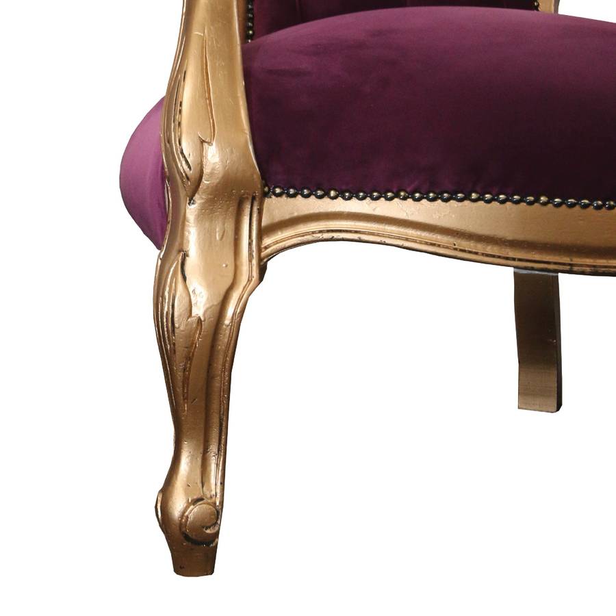 Purple Victorian Armchairs