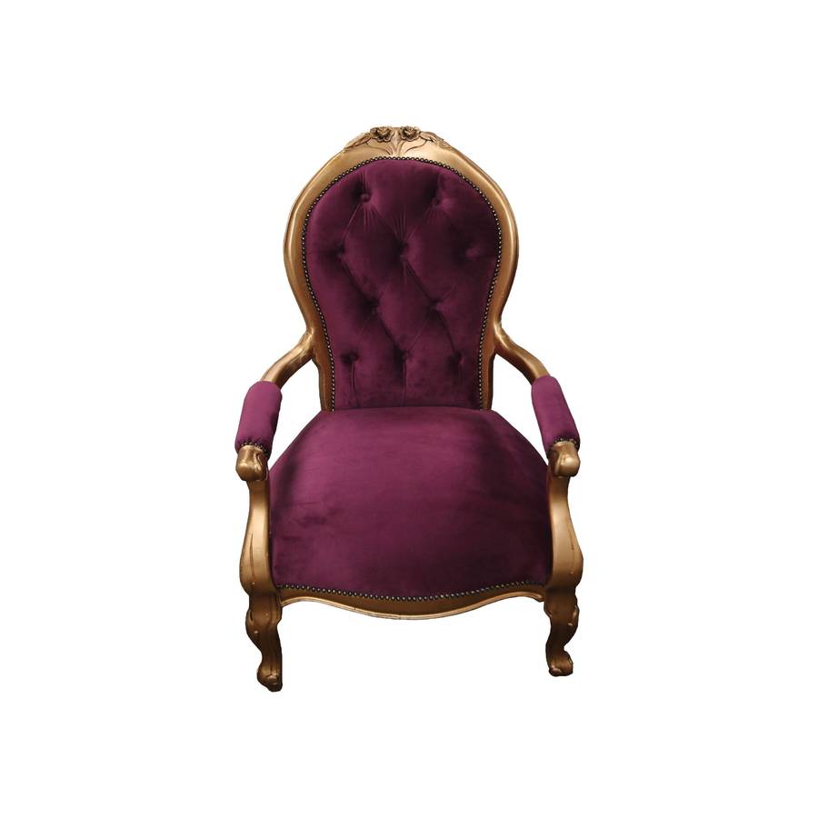 Purple Victorian Armchairs
