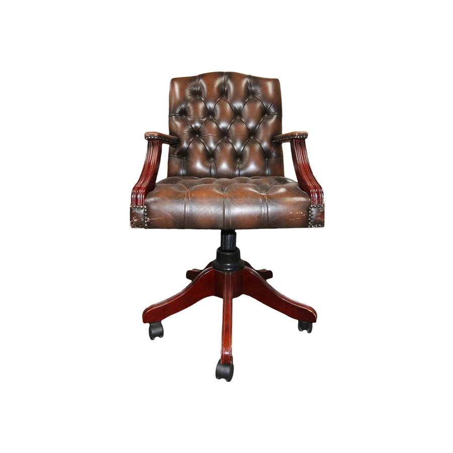 Leather Swivel Office Chair
