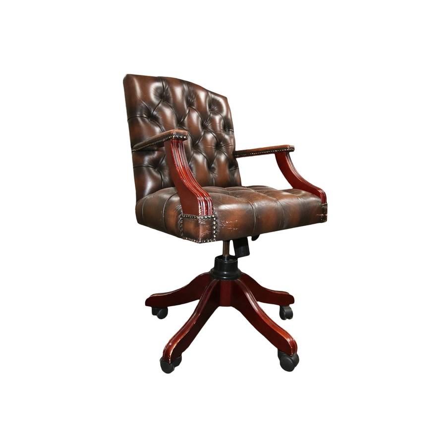 Leather Swivel Office Chair
