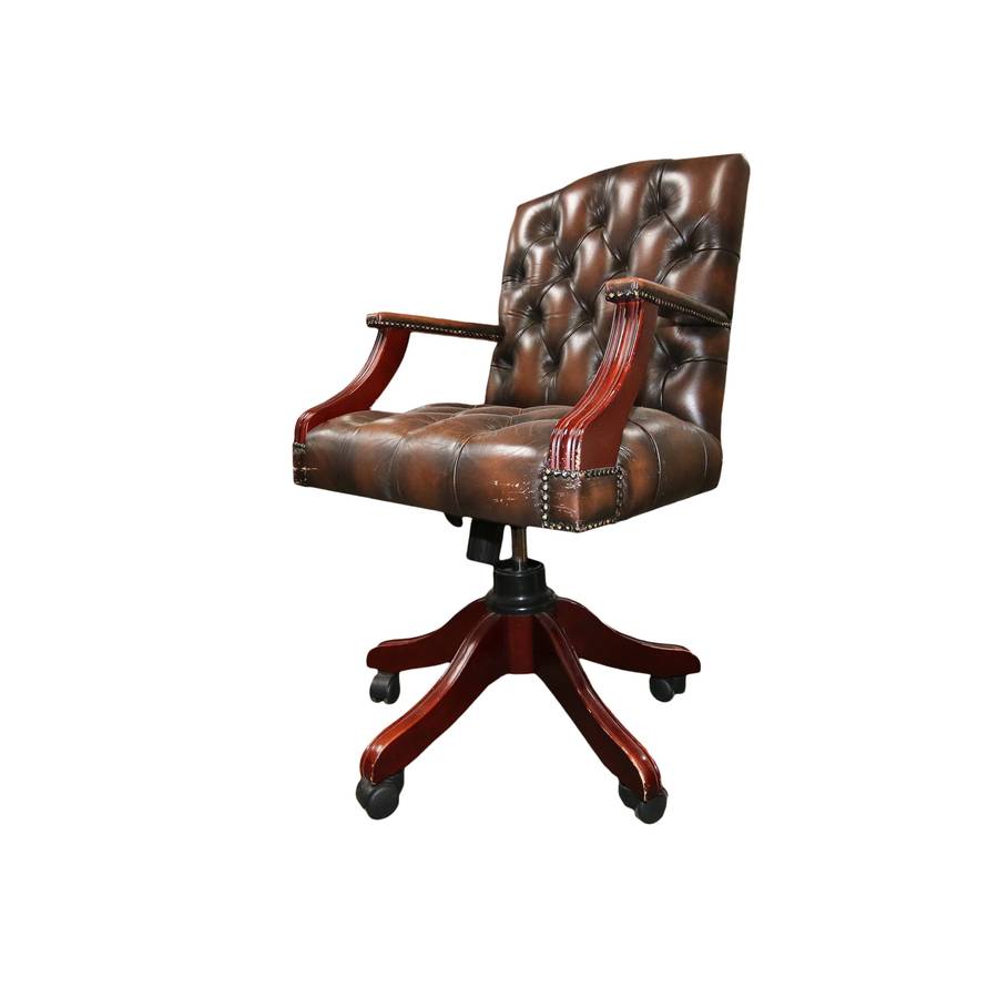 Leather Swivel Office Chair