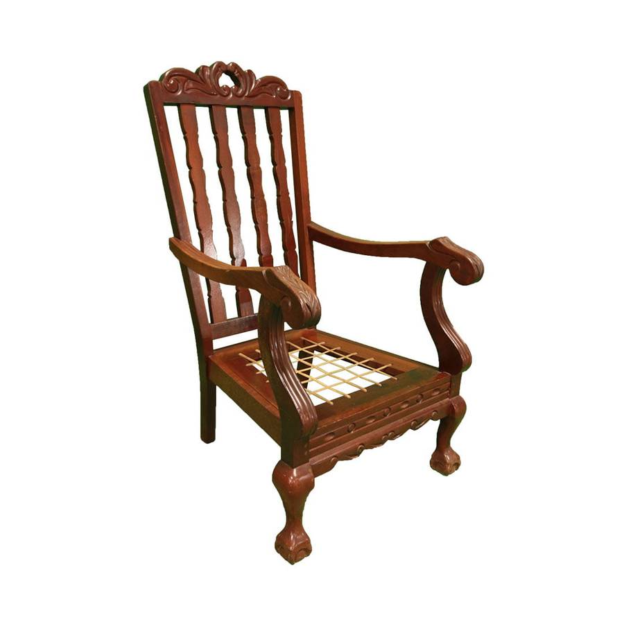 High Back Ball & Claw Arm Chairs
