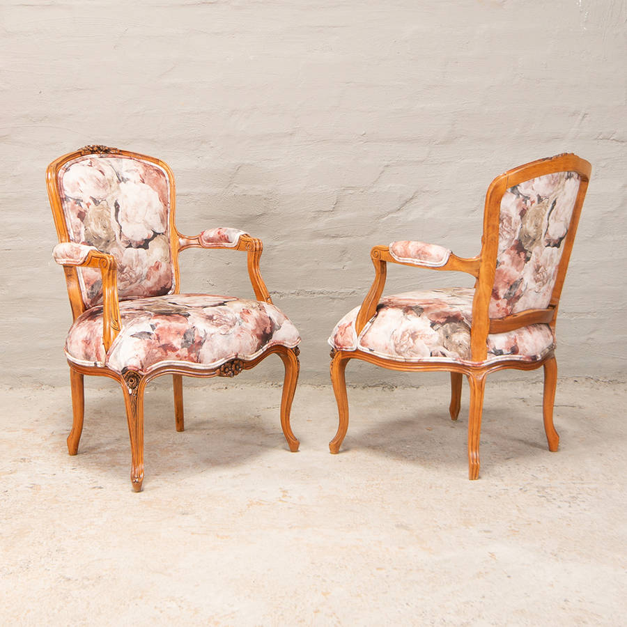 French carved Armchairs