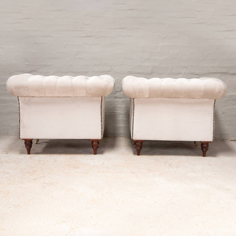 Lady Chesterfield Chairs in Velvet