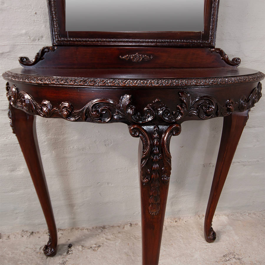 Console with Mirror