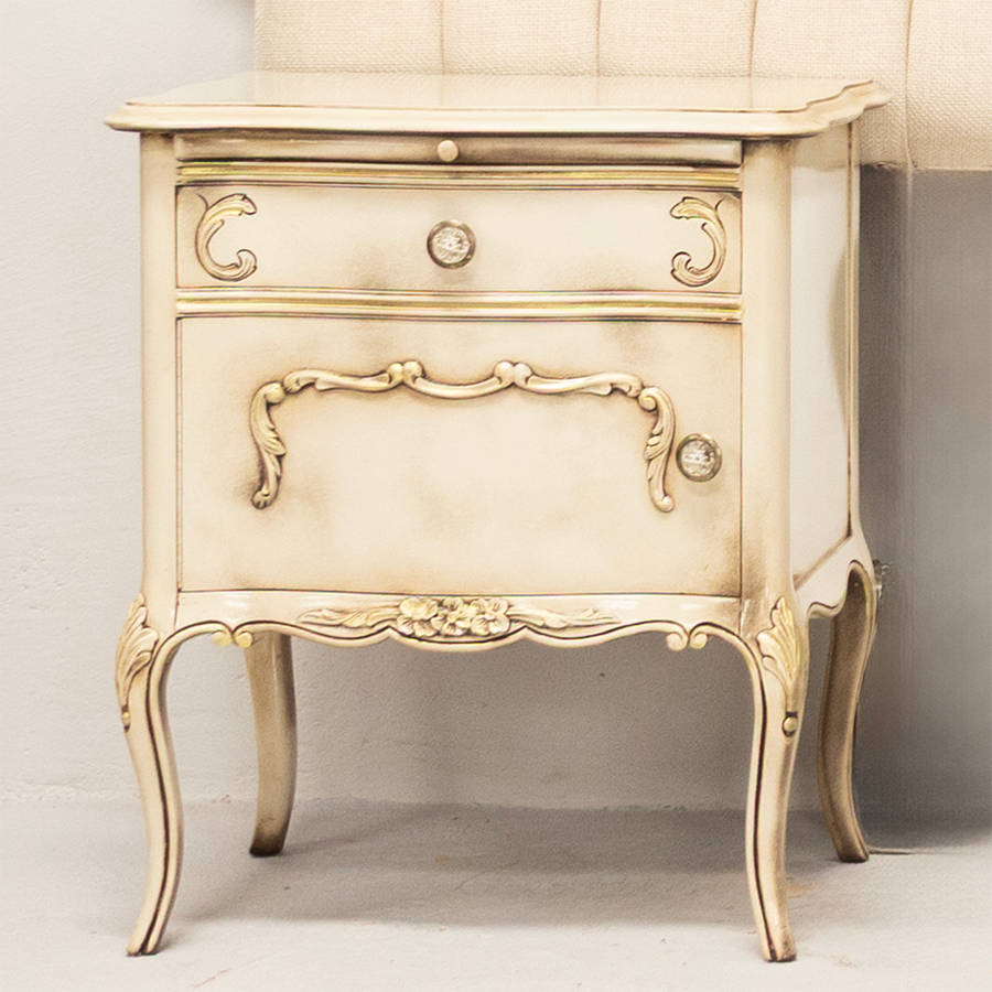 Decorative Headboard and Pedestals