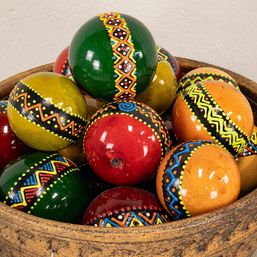 Decorative Balls and Bowl