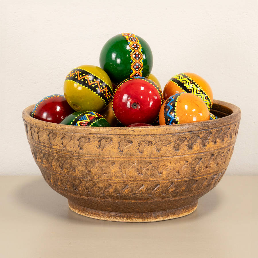 Decorative Balls and Bowl