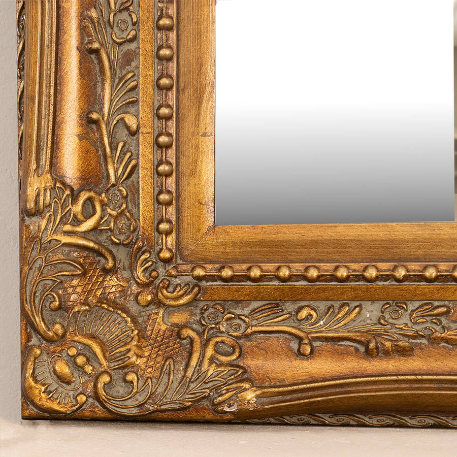 Carved Gold Frame Mirror