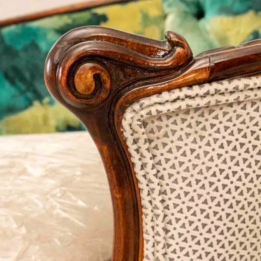 Italian Carved Arm Chairs