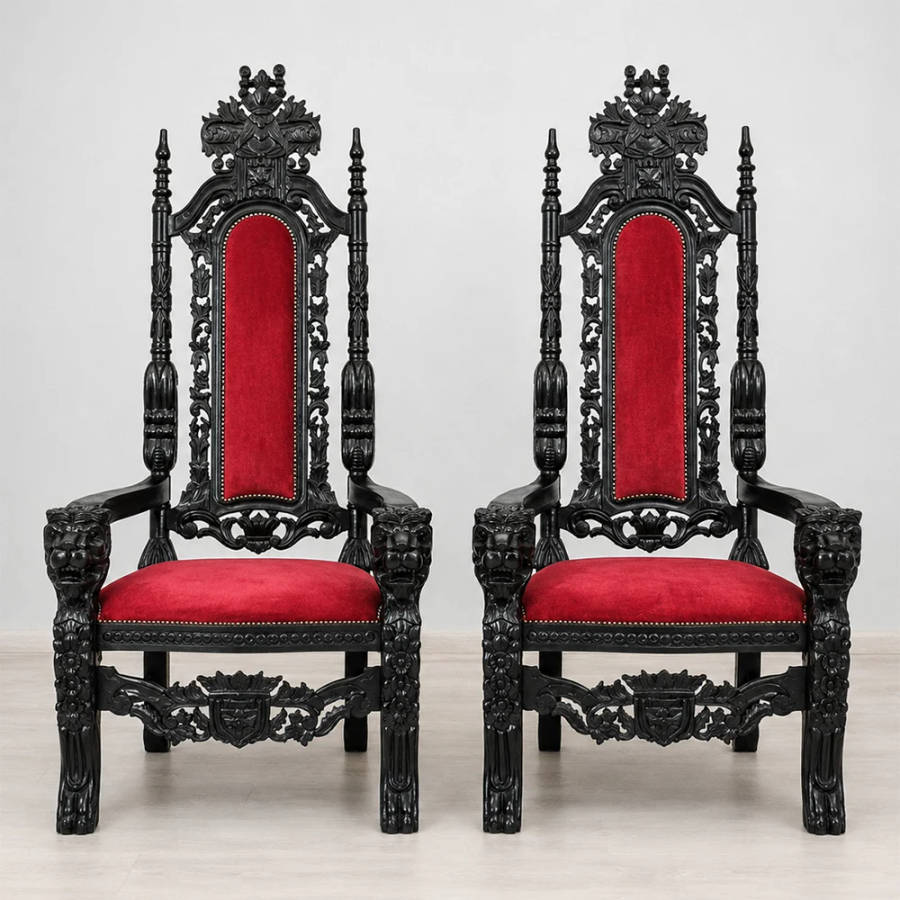 Lion Head Throne Chairs