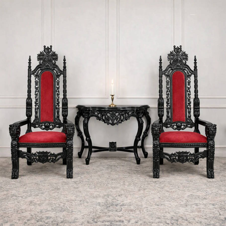 Lion Head Throne Chairs