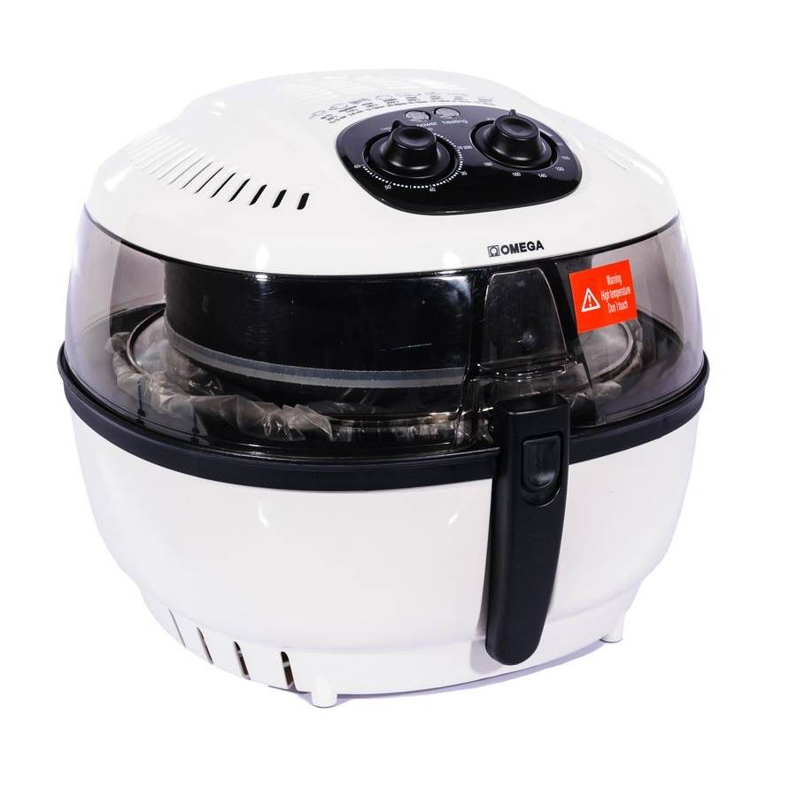 Omega 6 Litre Air Fryer (Box Damage) White