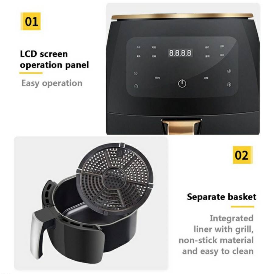 Silvercrest 6 Litre Air Fryer - Multi-cooker - Large Capacity