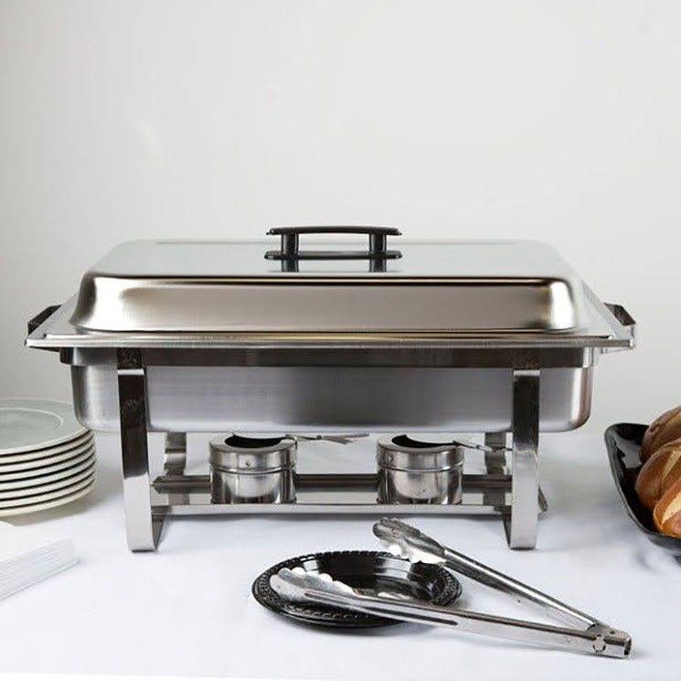 Stainless Steel 10 Liter Double Tray Chafing Dish Food Warmer